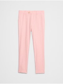 Tailored-Fit Linen-Blend Herringbone Suit Trouser