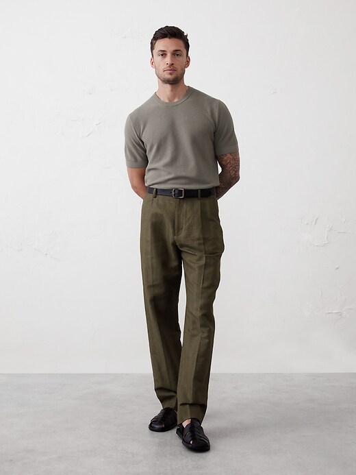 Harbor Linen-Blend Wide-Leg Pant
