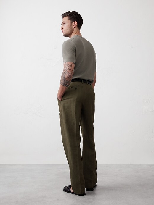 Harbor Linen-Blend Wide-Leg Pant