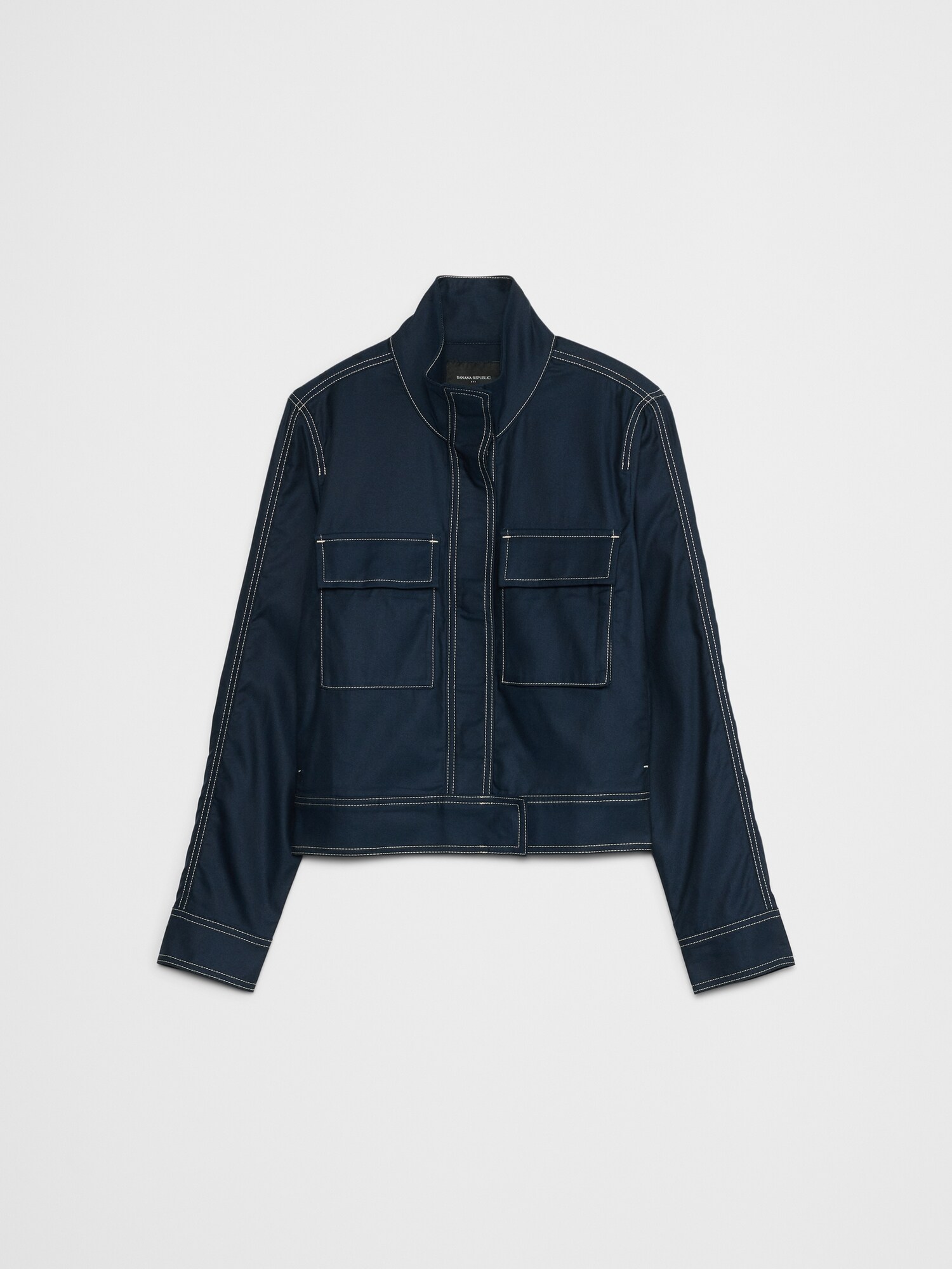 Twill Cropped Jacket