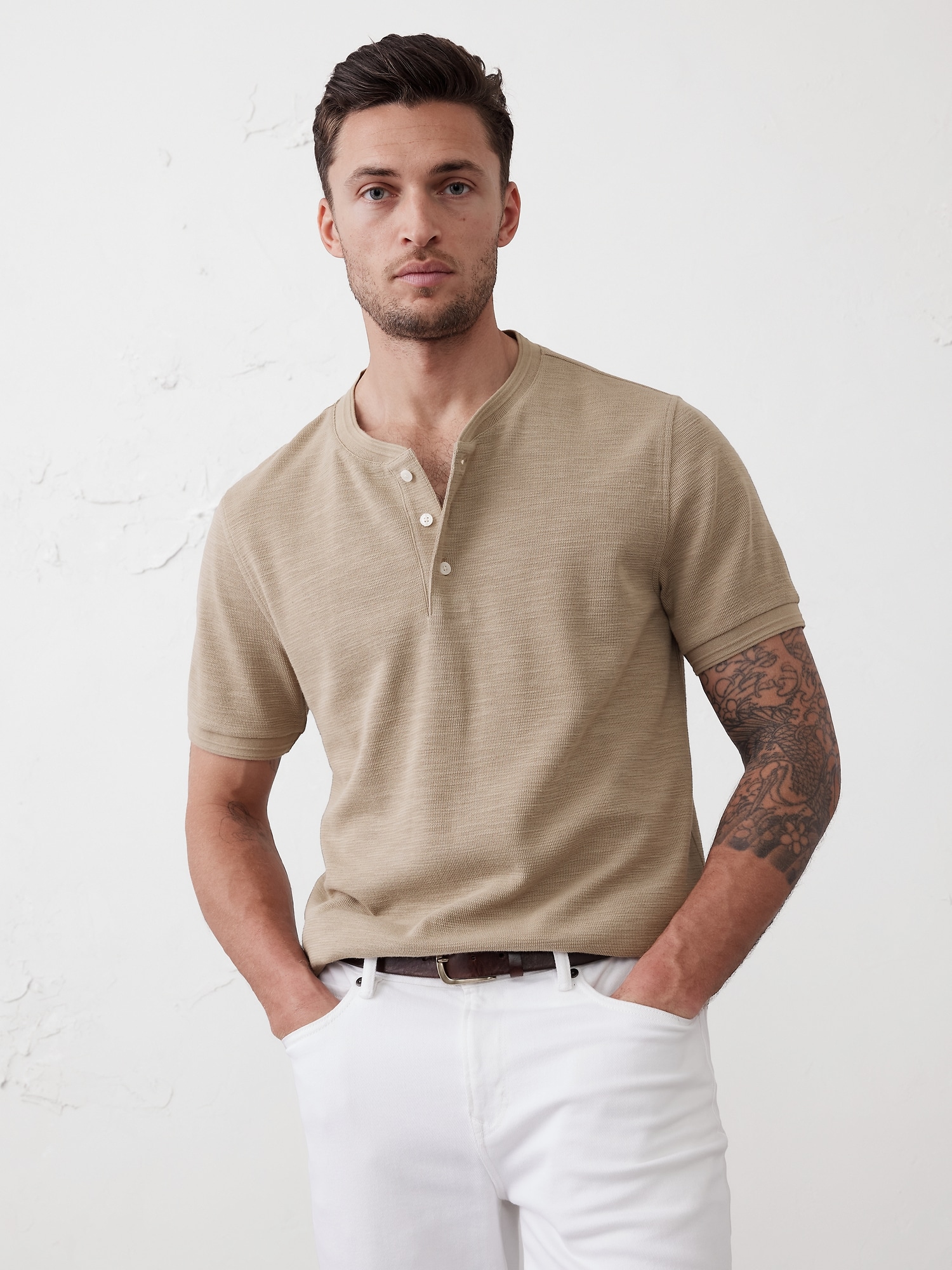Textured Henley