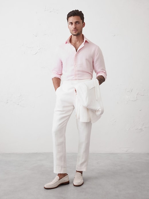 Linen-Blend Shirt