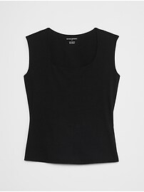 Scoop-Neck Soft Stretch Top