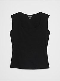 Scoop-Neck Soft Stretch Top