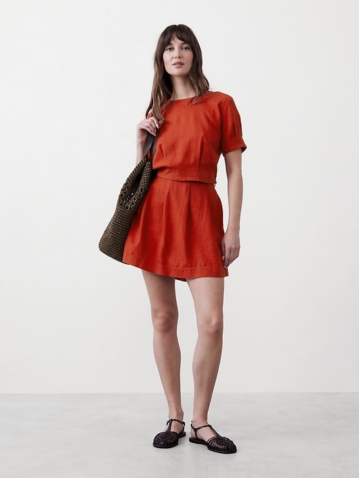 Pleated Mini Skort