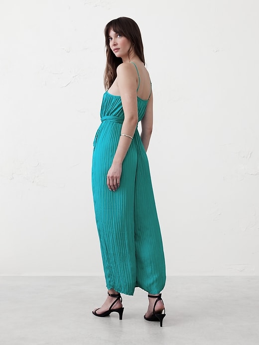 Halter Elastic-Waist Jumpsuit