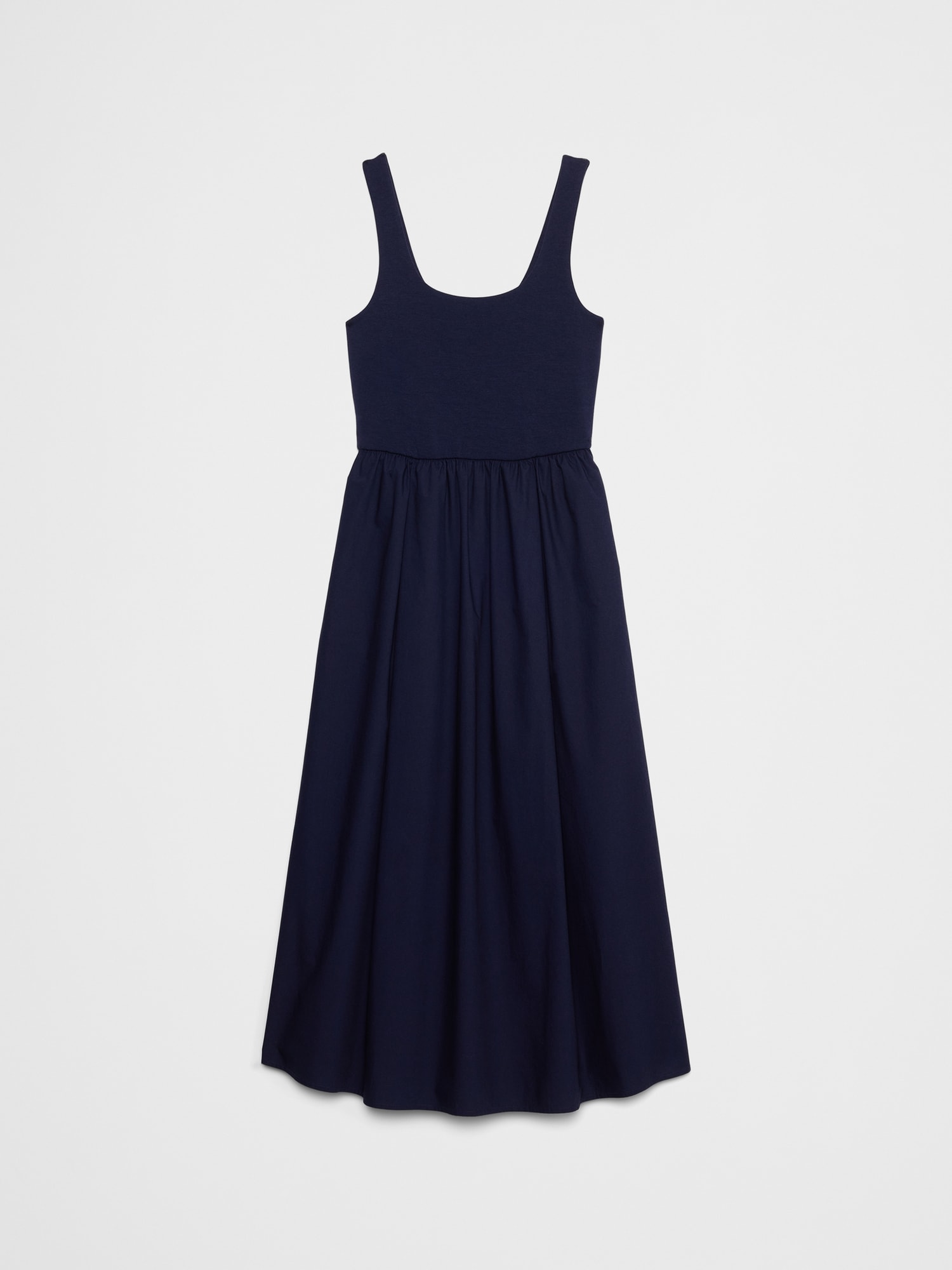 Tank Mixed Media Midi Dress