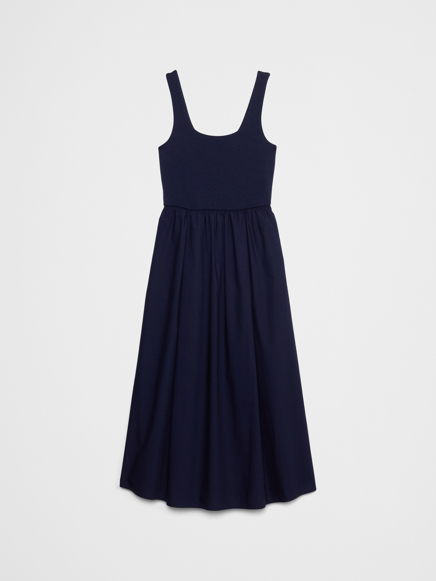 Tank Mixed Media Midi Dress