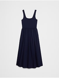 Tank Mixed Media Midi Dress