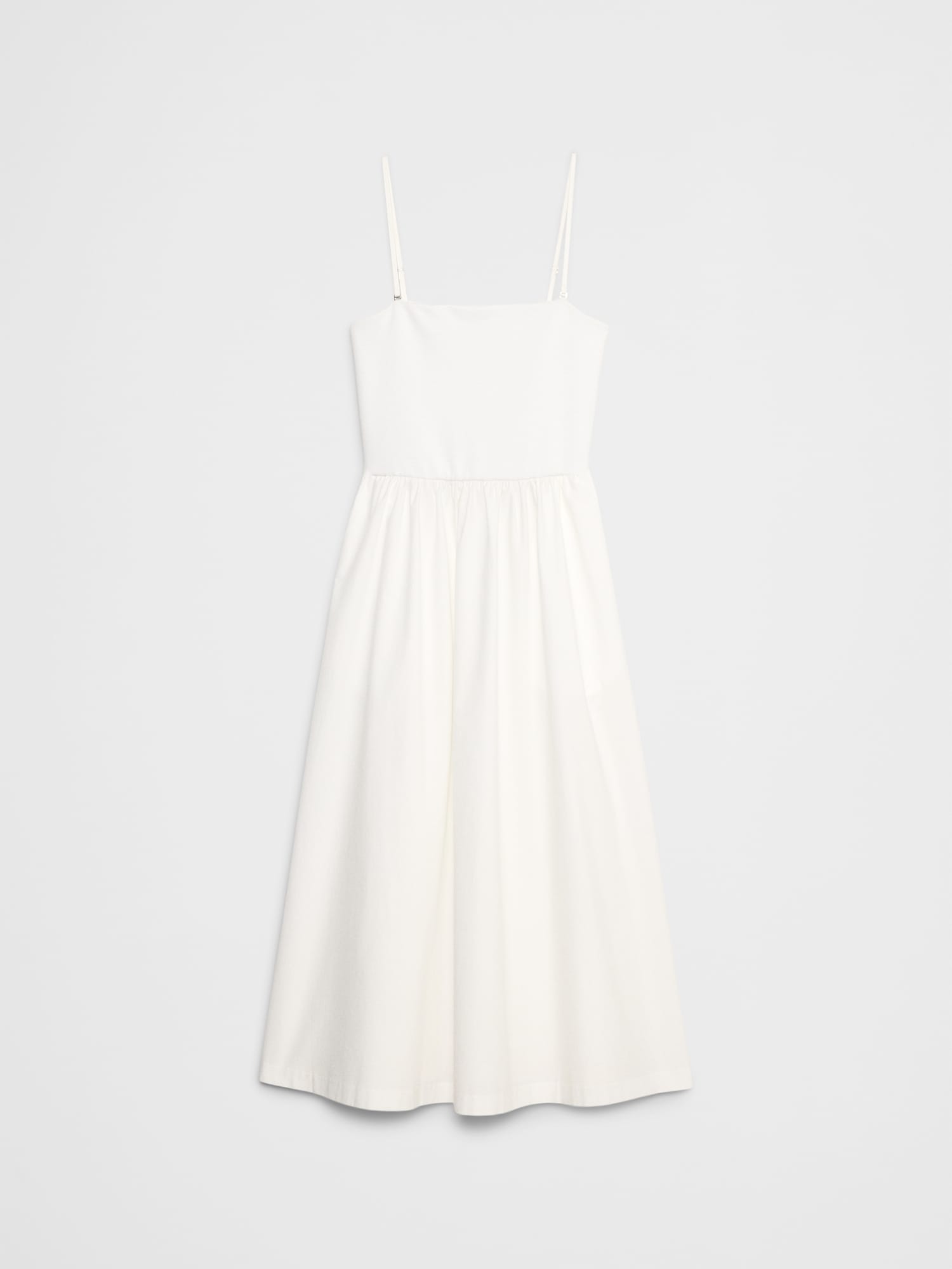 Strappy Mixed Media Midi Dress