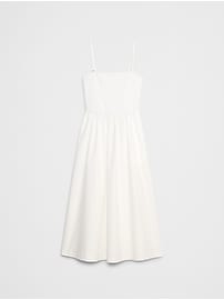 Strappy Mixed Media Midi Dress