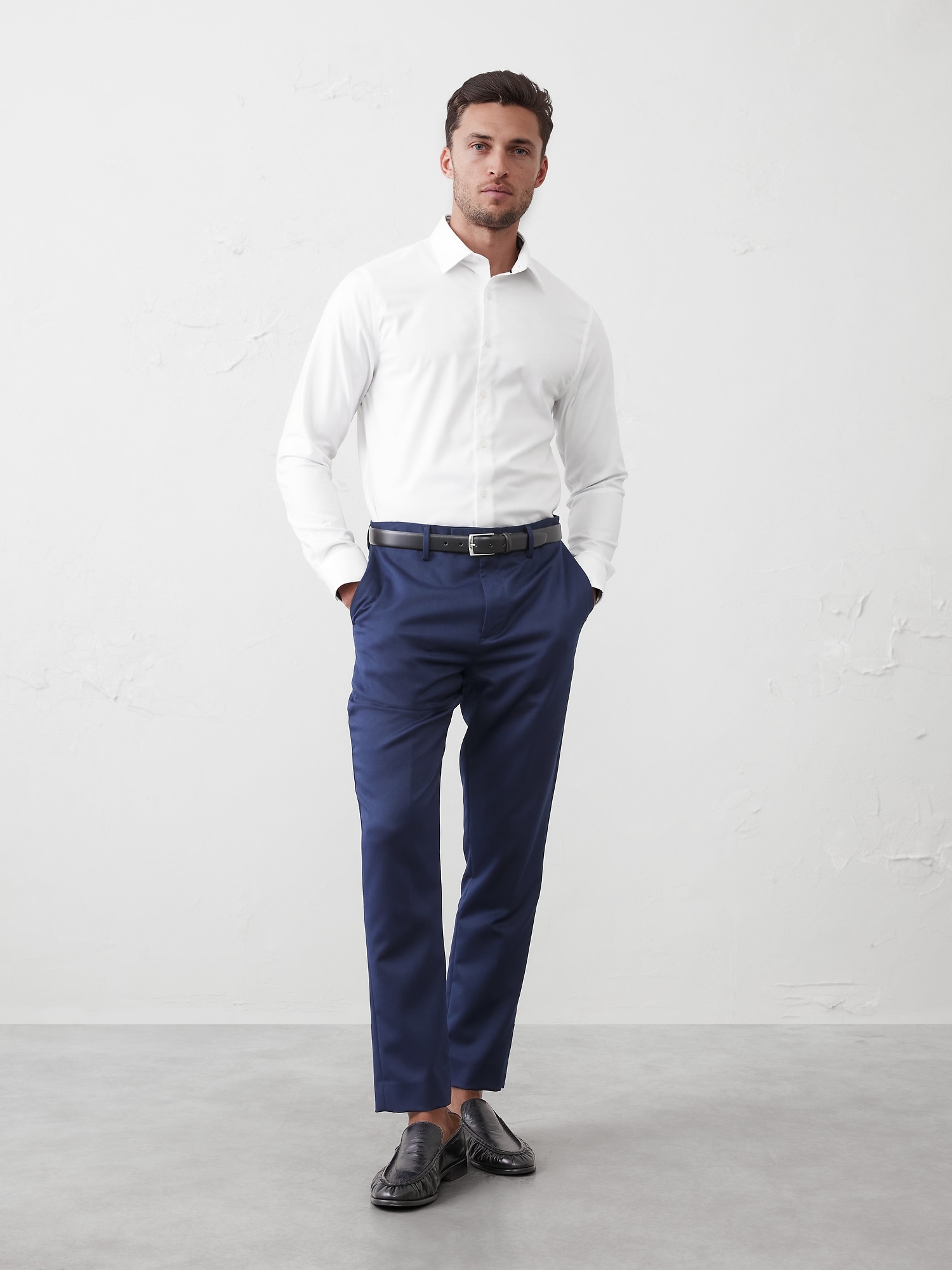 Slim Untucked Dress Shirt