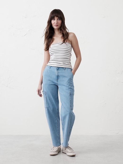Barrel High-Rise Utility Jean