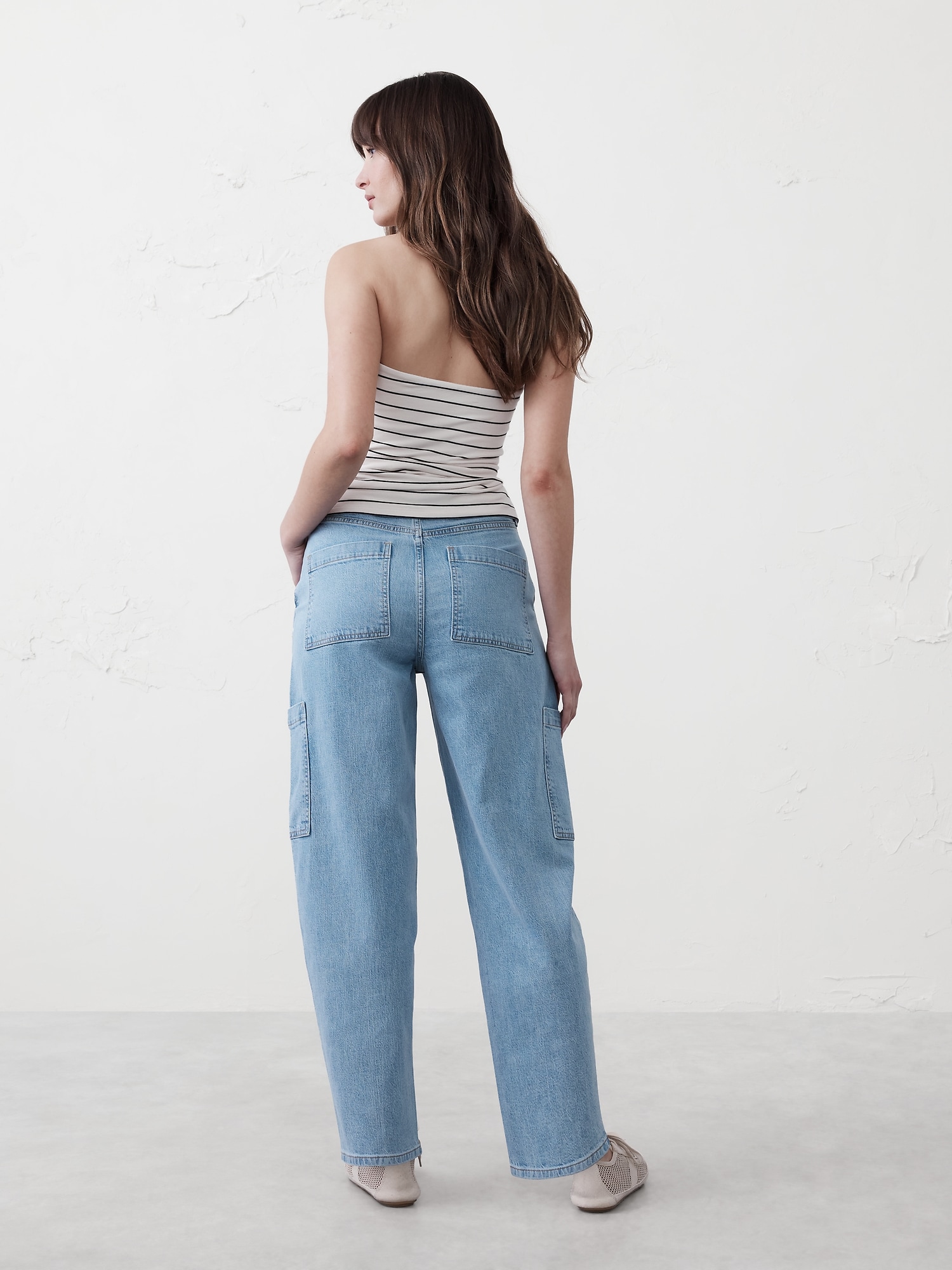 Barrel High-Rise Utility Jean