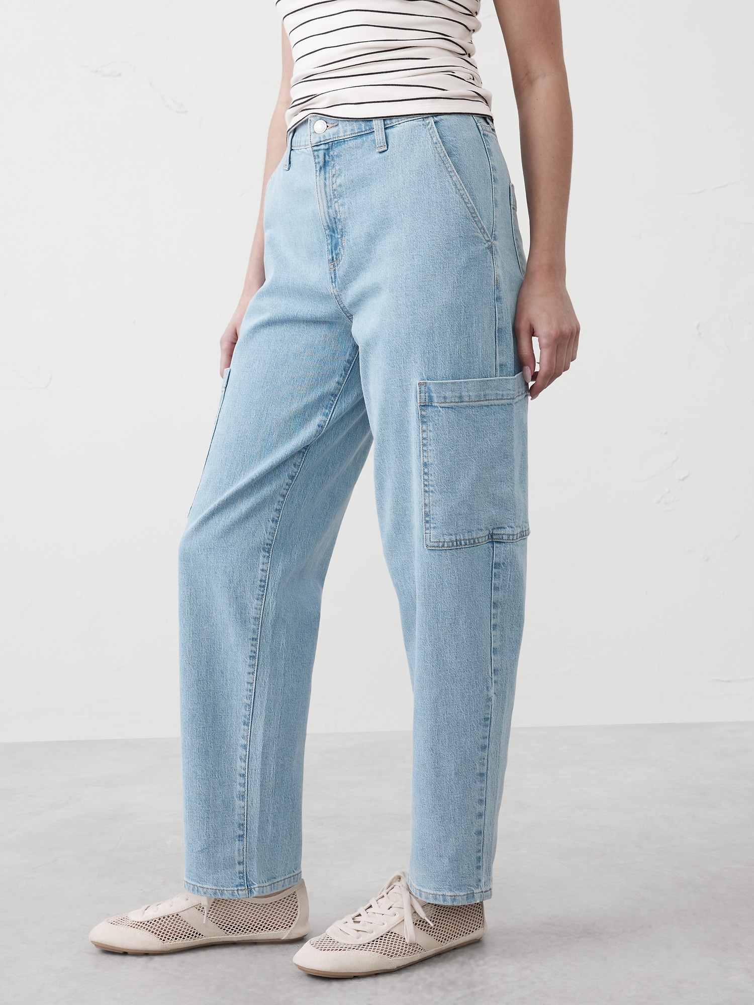 Barrel High-Rise Utility Jean