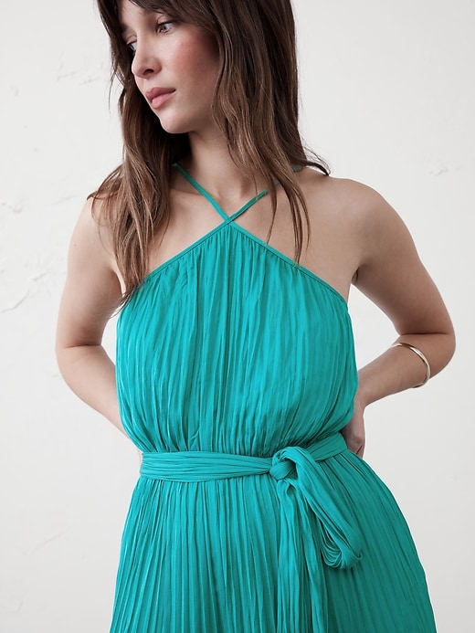 Halter Elastic-Waist Jumpsuit