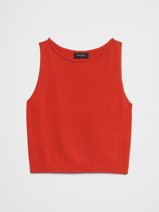 Cropped Boat-Neck Sweater Shell | Banana Republic Factory