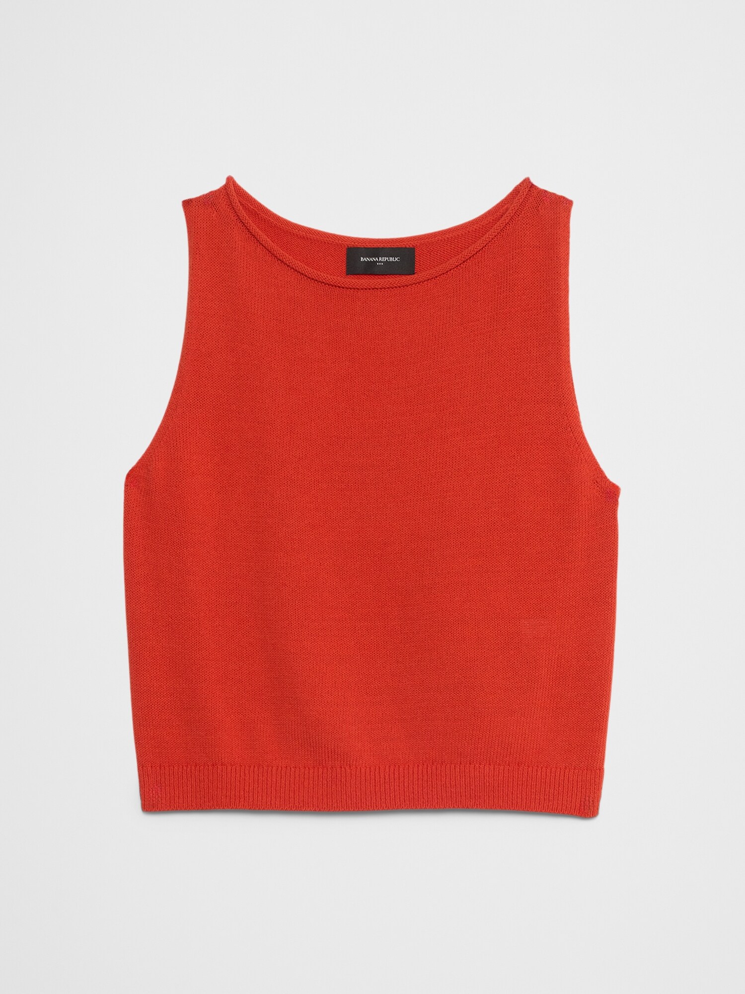 Cropped Boat-Neck Shell