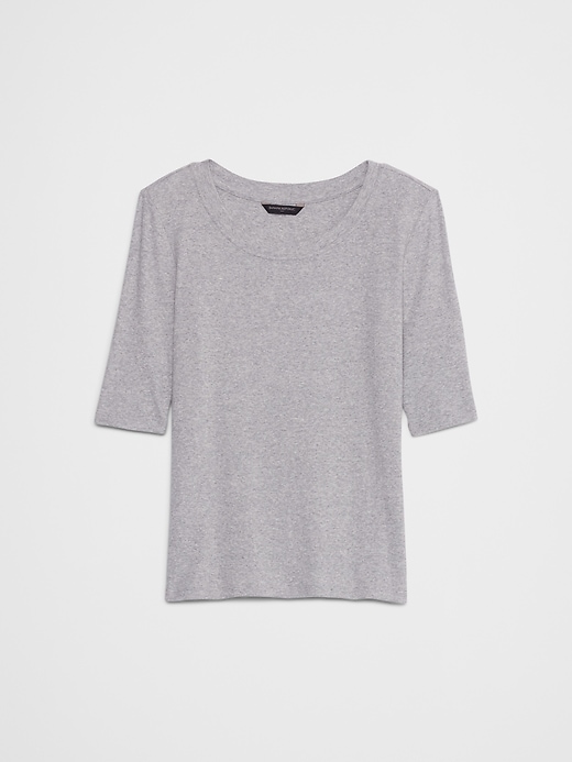 Ribbed Elbow-Sleeve T-Shirt, photo 10 of 20