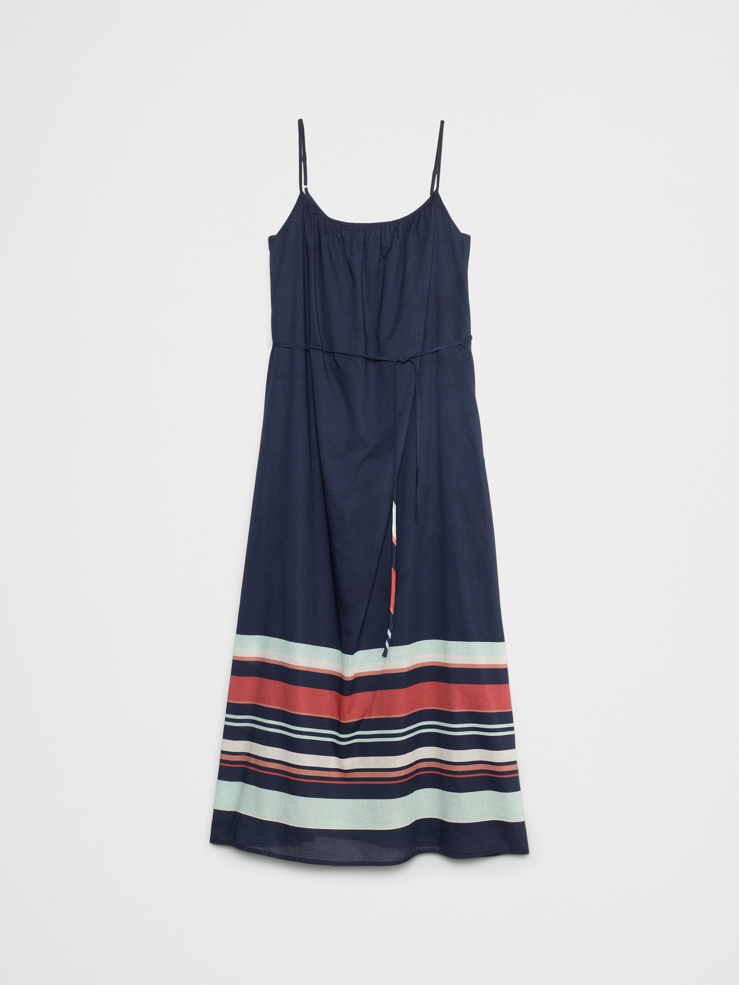 Tie-Waist Organza Maxi Dress