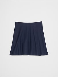Linen-Blend Mini Slip Skirt
