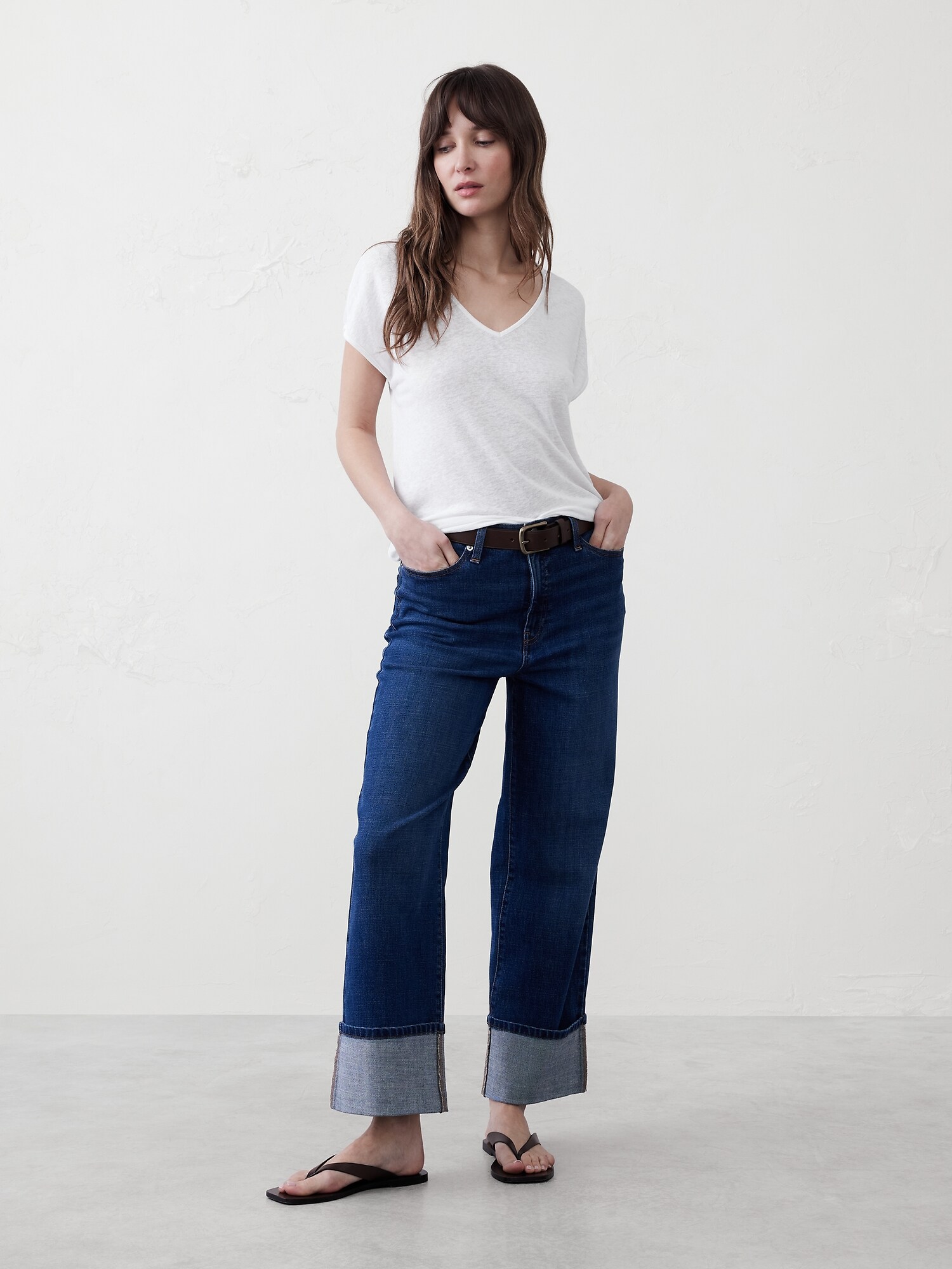 Linen-Blend Top