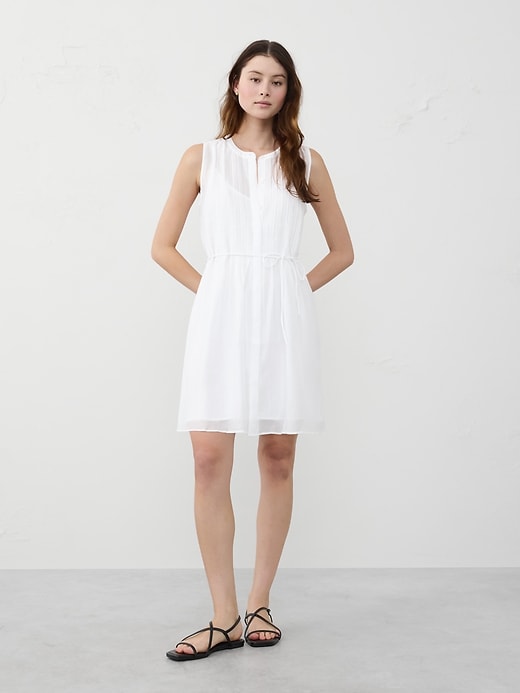 Voile Mini Shirtdress