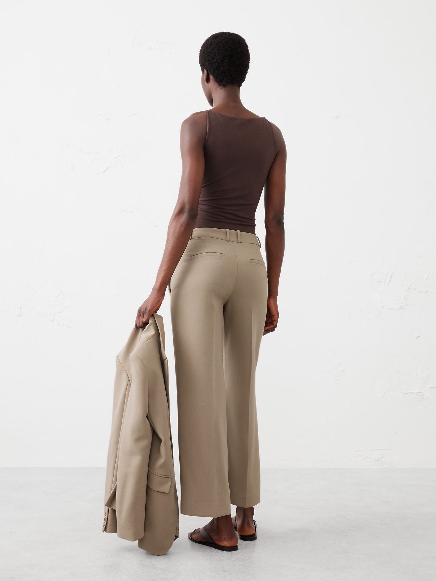 Straight Bistretch Ankle Pant