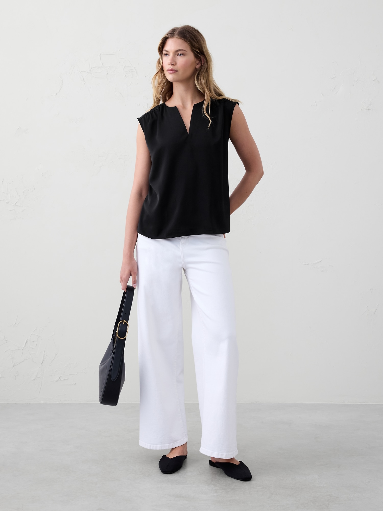 Dolman-Sleeve Blouse