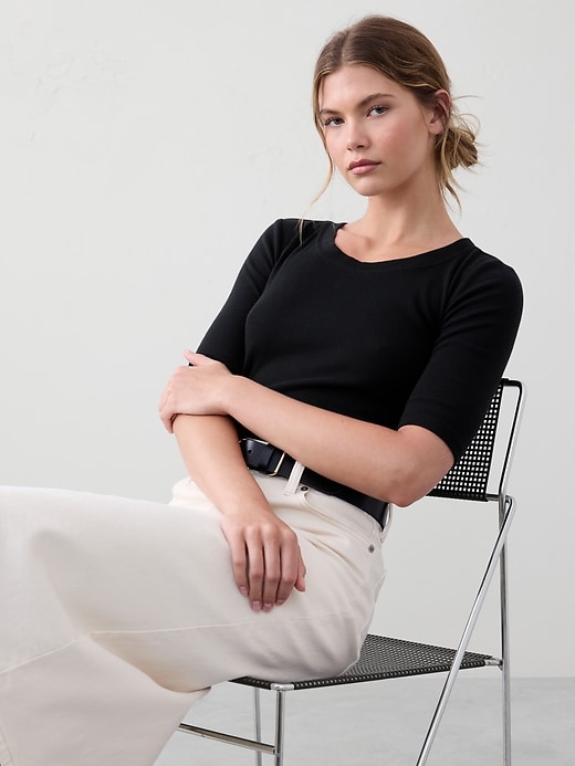 Timeless Long-Sleeve V-Neck T-Shirt