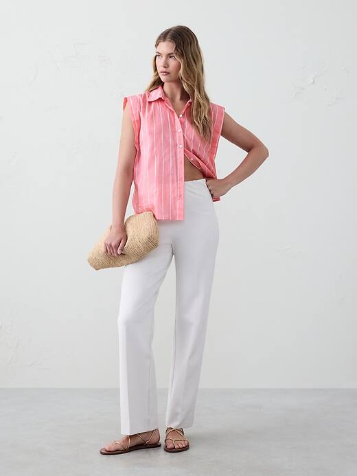 Soft Gathered Voile Shirt