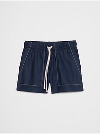 Twill Cargo Pull-On Short