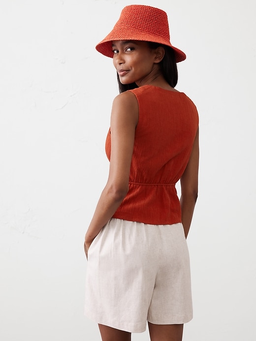 Pleated Crinkle Top
