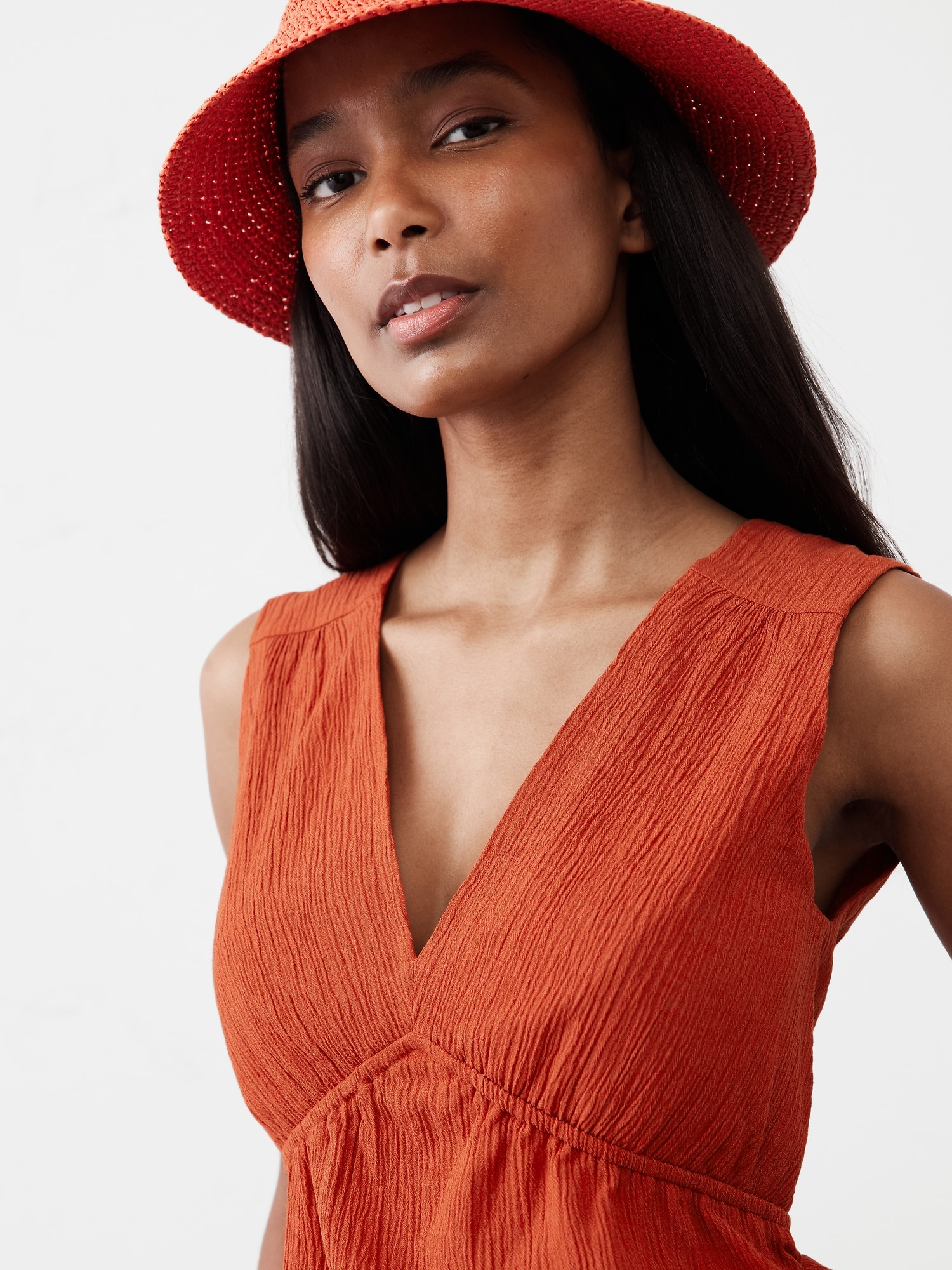 Pleated Crinkle Top