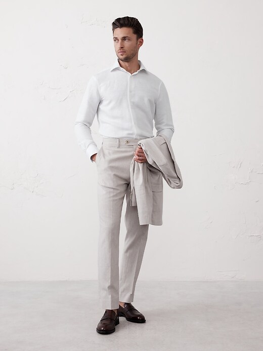 Linen-Blend Shirt