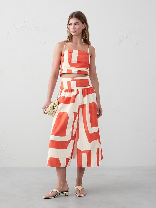 Pleated Cropped Top