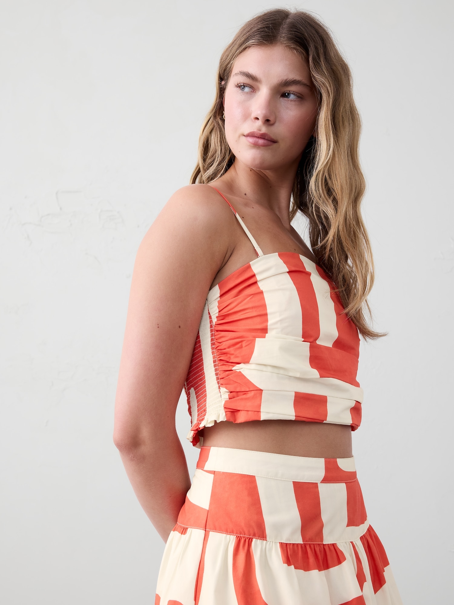 Pleated Cropped Top