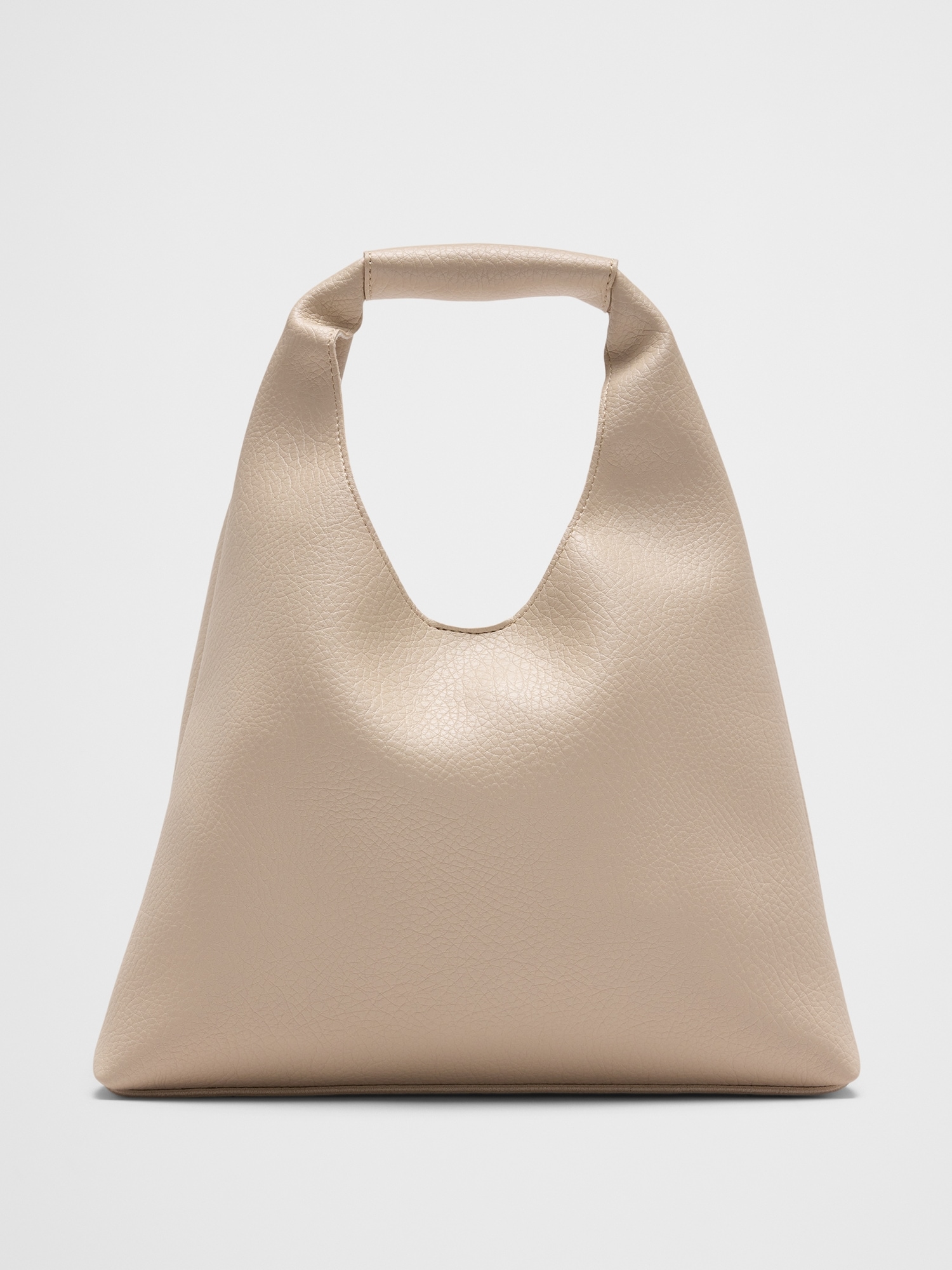Vegan Leather Mini Slouchy Tote