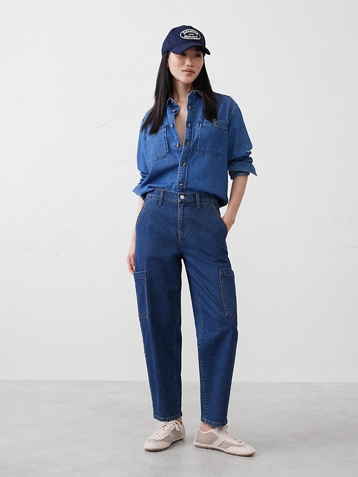 Barrel High-Rise Utility Jean