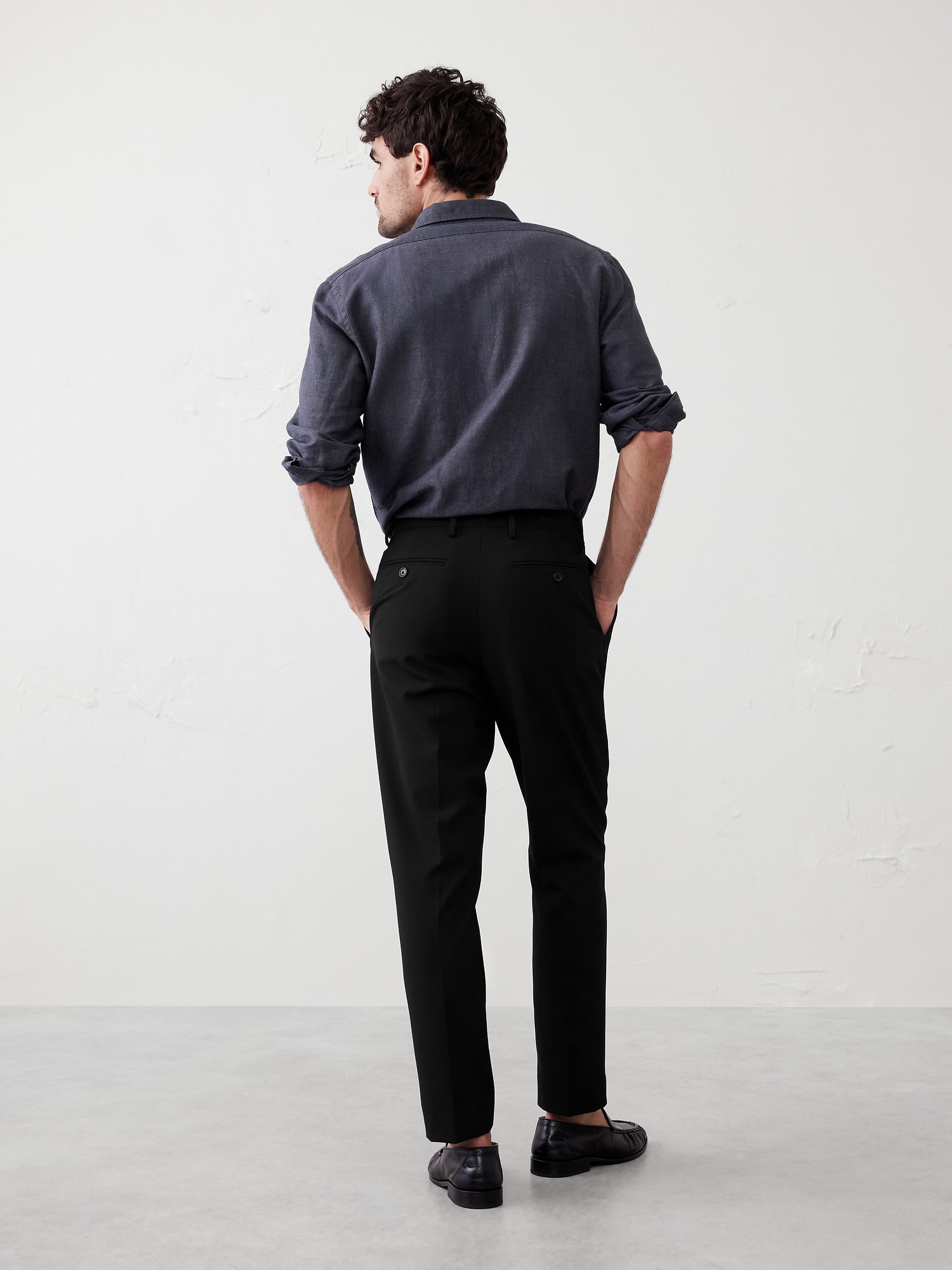 Modern Classic Plain Weave Suit Trouser