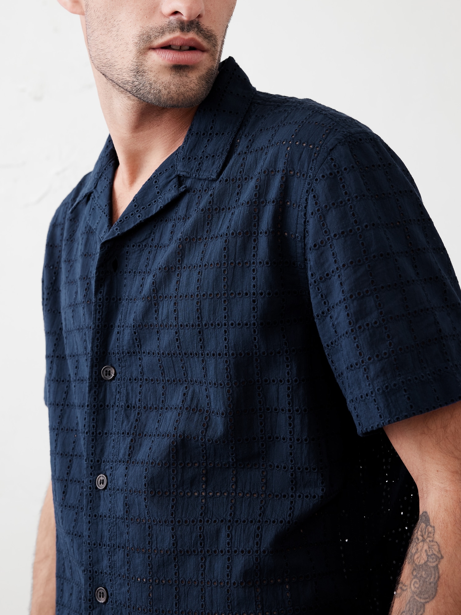Eyelet Resort Shirt