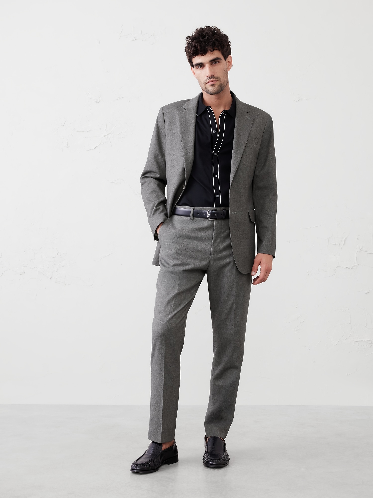 Modern Classic Crosshatch Suit Jacket