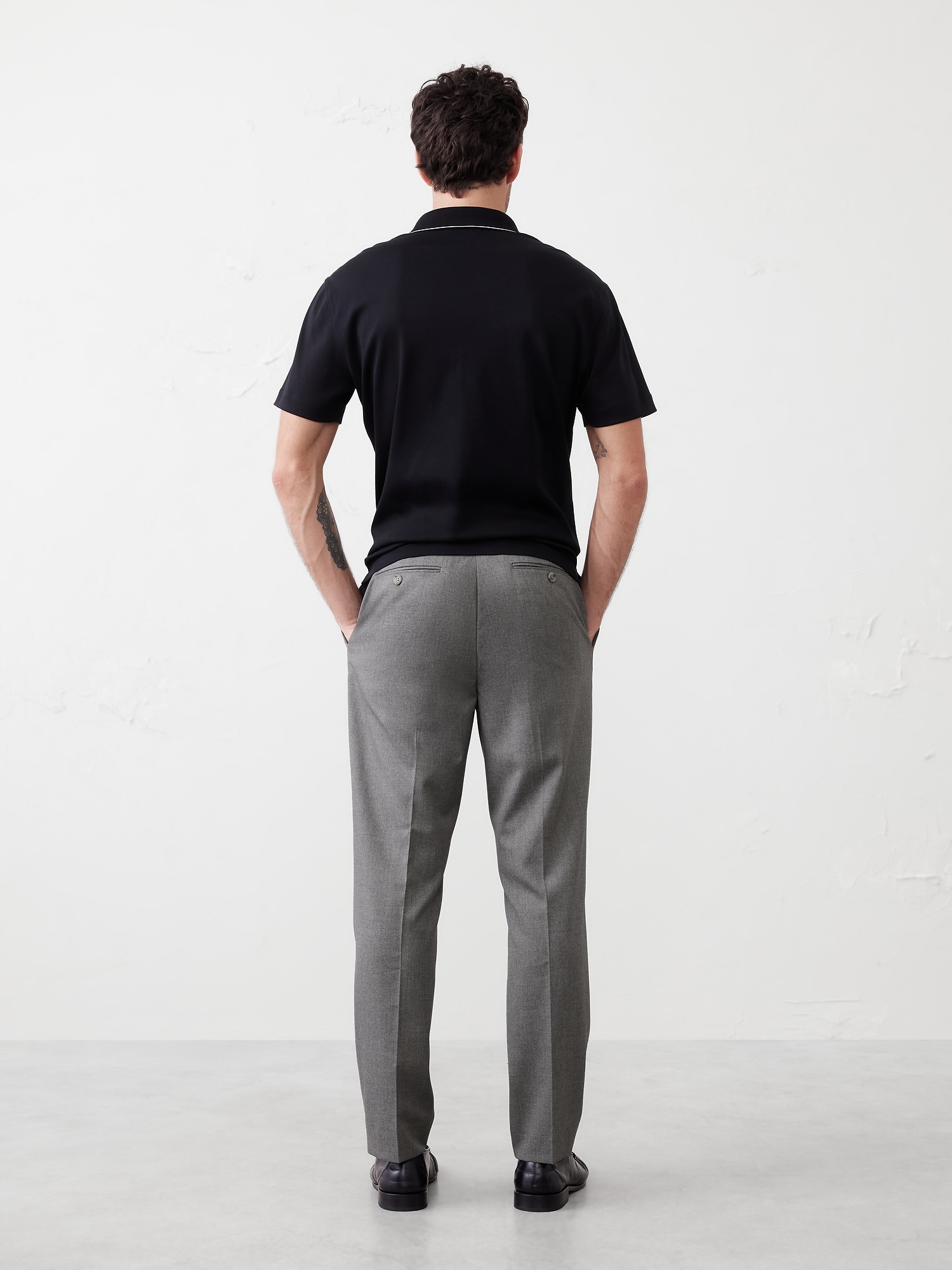 Modern Classic Plain Weave Suit Trouser