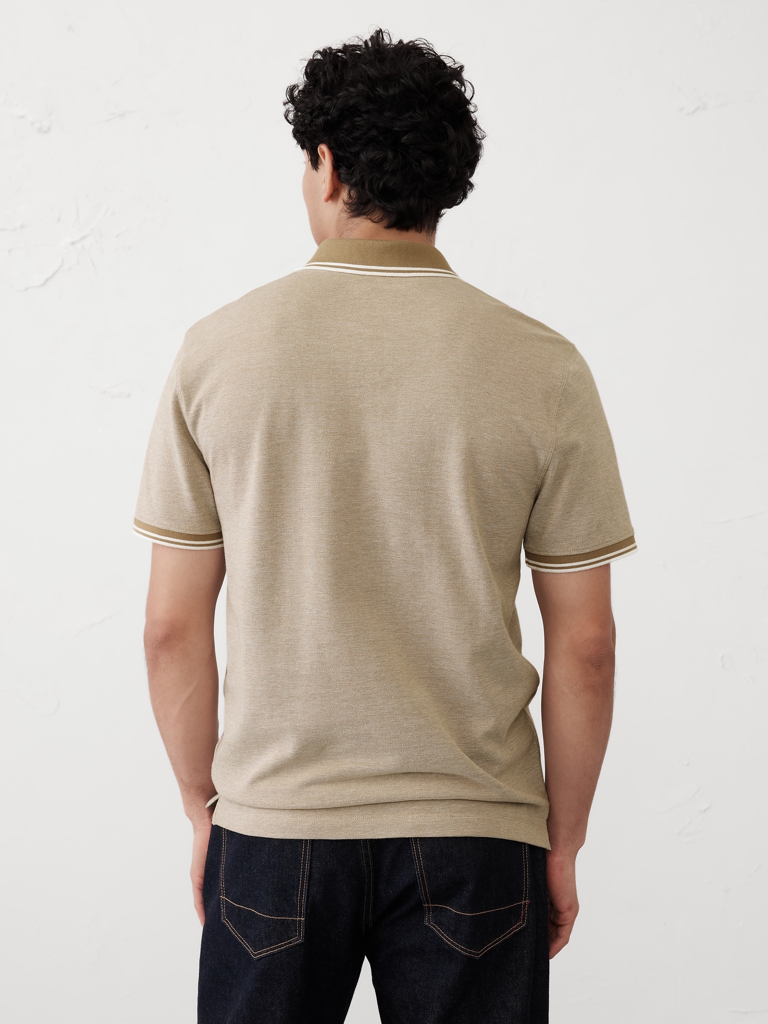 Slim Cotton Pique Polo
