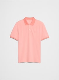 Cotton Monogram Pique Polo