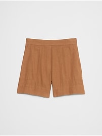 Linen-Blend Pull-On Short