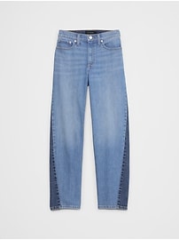 Straight High-Rise Two Tone Jean