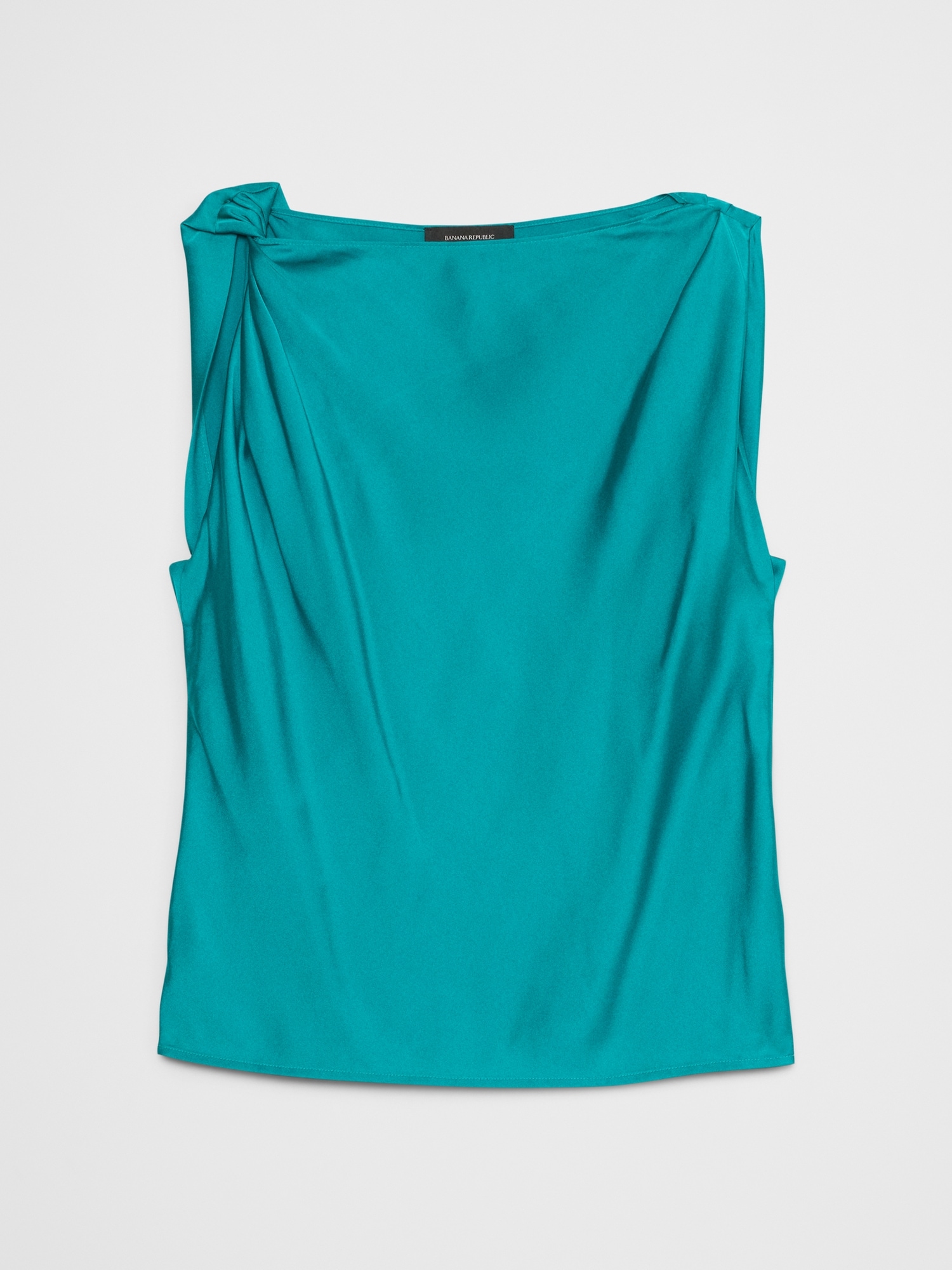Ruched-Shoulder Top
