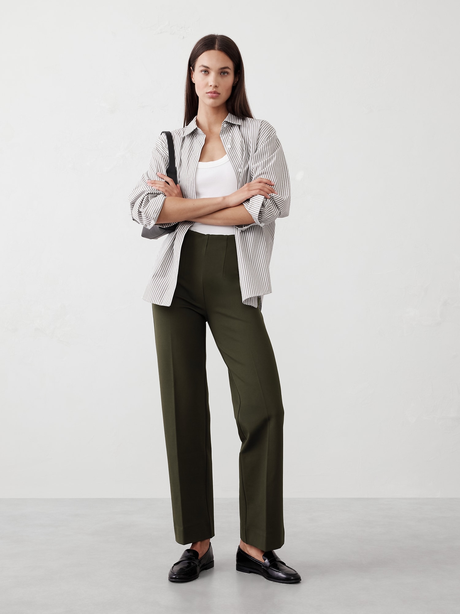Straight Ponte Pull-On Pant