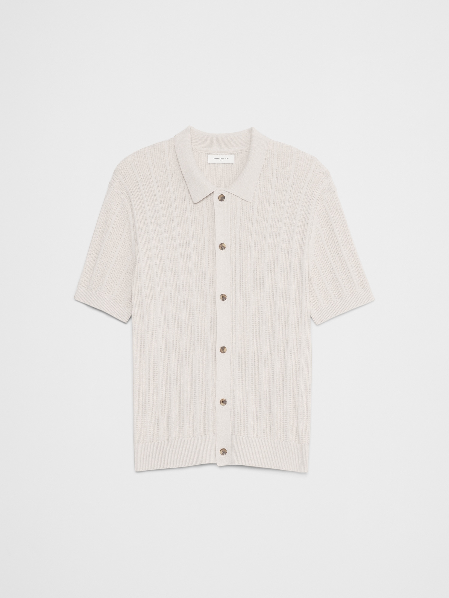 Textured Sweater Polo